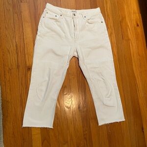 Agolde Women's Boyfriend Jeans in White